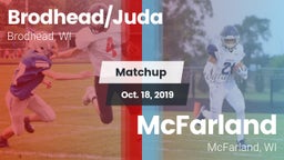 Matchup: Brodhead/Juda High vs. McFarland  2019