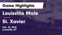 Louisville Male  vs St. Xavier  Game Highlights - Feb. 22, 2018