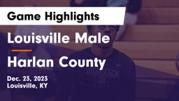 Louisville Male  vs Harlan County  Game Highlights - Dec. 23, 2023