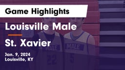 Louisville Male  vs St. Xavier  Game Highlights - Jan. 9, 2024