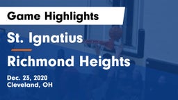 St. Ignatius  vs Richmond Heights Game Highlights - Dec. 23, 2020