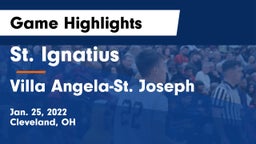 St. Ignatius  vs Villa Angela-St. Joseph  Game Highlights - Jan. 25, 2022