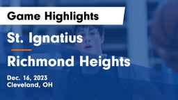 St. Ignatius vs Richmond Heights  Game Highlights - Dec. 16, 2023