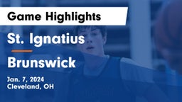 St. Ignatius vs Brunswick  Game Highlights - Jan. 7, 2024