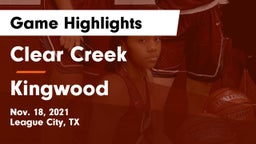Clear Creek  vs Kingwood  Game Highlights - Nov. 18, 2021