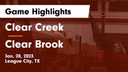 Clear Creek  vs Clear Brook  Game Highlights - Jan. 28, 2023