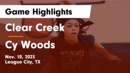 Clear Creek  vs Cy Woods Game Highlights - Nov. 10, 2023