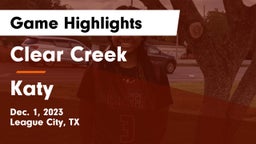 Clear Creek  vs Katy Game Highlights - Dec. 1, 2023