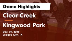 Clear Creek  vs Kingwood Park Game Highlights - Dec. 29, 2023
