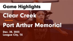 Clear Creek  vs Port Arthur Memorial Game Highlights - Dec. 28, 2023