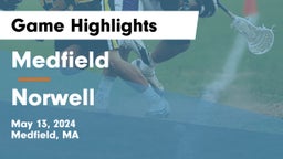 Medfield  vs Norwell  Game Highlights - May 13, 2024