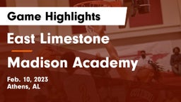 East Limestone  vs Madison Academy  Game Highlights - Feb. 10, 2023