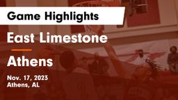 East Limestone  vs Athens  Game Highlights - Nov. 17, 2023