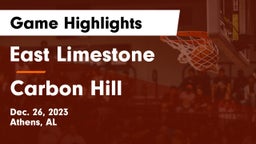 East Limestone  vs Carbon Hill Game Highlights - Dec. 26, 2023