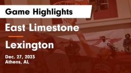 East Limestone  vs Lexington Game Highlights - Dec. 27, 2023