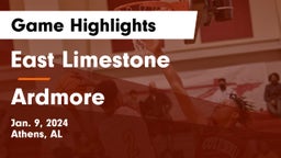 East Limestone  vs Ardmore  Game Highlights - Jan. 9, 2024