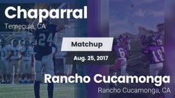 Matchup: Chaparral High vs. Rancho Cucamonga  2017