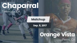 Matchup: Chaparral High vs. Orange Vista  2017