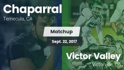 Matchup: Chaparral High vs. Victor Valley  2017