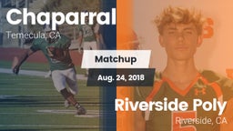 Matchup: Chaparral High vs. Riverside Poly  2018