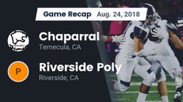 Recap: Chaparral  vs. Riverside Poly  2018