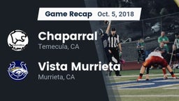 Recap: Chaparral  vs. Vista Murrieta  2018