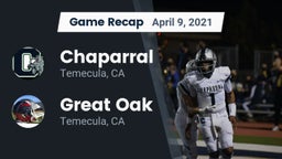 Recap: Chaparral  vs. Great Oak  2021