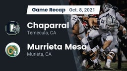 Recap: Chaparral  vs. Murrieta Mesa  2021