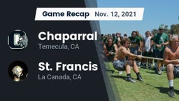Recap: Chaparral  vs. St. Francis  2021