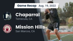 Recap: Chaparral  vs. Mission Hills  2022