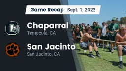 Recap: Chaparral  vs. San Jacinto  2022