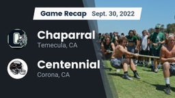 Recap: Chaparral  vs. Centennial  2022