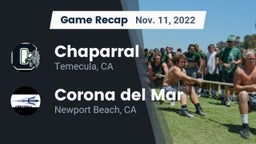 Recap: Chaparral  vs. Corona del Mar  2022