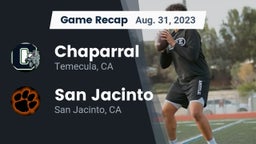 Recap: Chaparral  vs. San Jacinto  2023