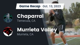 Recap: Chaparral  vs. Murrieta Valley  2023