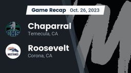 Recap: Chaparral  vs. Roosevelt  2023