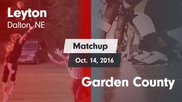 Matchup: Leyton vs. Garden County 2016