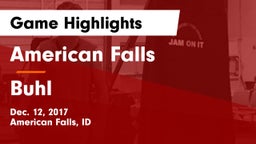 American Falls  vs Buhl  Game Highlights - Dec. 12, 2017