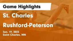 St. Charles  vs Rushford-Peterson  Game Highlights - Jan. 19, 2023