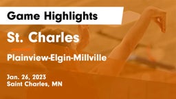 St. Charles  vs Plainview-Elgin-Millville  Game Highlights - Jan. 26, 2023