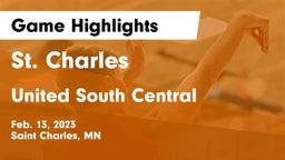St. Charles  vs United South Central  Game Highlights - Feb. 13, 2023