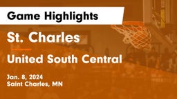 St. Charles  vs United South Central  Game Highlights - Jan. 8, 2024