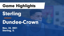 Sterling  vs Dundee-Crown  Game Highlights - Nov. 24, 2021