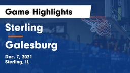 Sterling  vs Galesburg  Game Highlights - Dec. 7, 2021