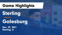 Sterling  vs Galesburg  Game Highlights - Dec. 29, 2021