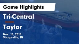 Tri-Central  vs Taylor  Game Highlights - Nov. 16, 2018