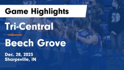 Tri-Central  vs Beech Grove  Game Highlights - Dec. 28, 2023