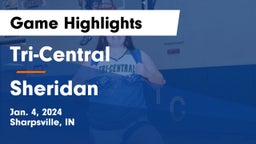 Tri-Central  vs Sheridan  Game Highlights - Jan. 4, 2024