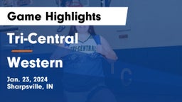 Tri-Central  vs Western  Game Highlights - Jan. 23, 2024