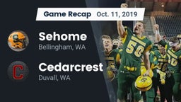 Recap: Sehome  vs. Cedarcrest  2019